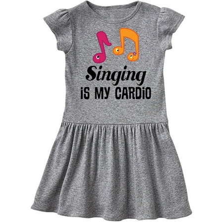 

Inktastic Singing is my Cardio Choir Music Gift Toddler Girl Dress