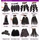 thumbnail image 5 of Paquete de extensión de cabello de 1 pieza de 12 "pulgadas, cabello lacio , color de natural Ombre / blancas Macarena Extensión de cabello brasileño, 5 of 8