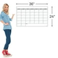 thumbnail image 2 of Excello Global Products Laminated Dry Erase Calendar Large 24"x36": Double Sided Weekly & Monthly Format - GPP-0029, 2 of 4
