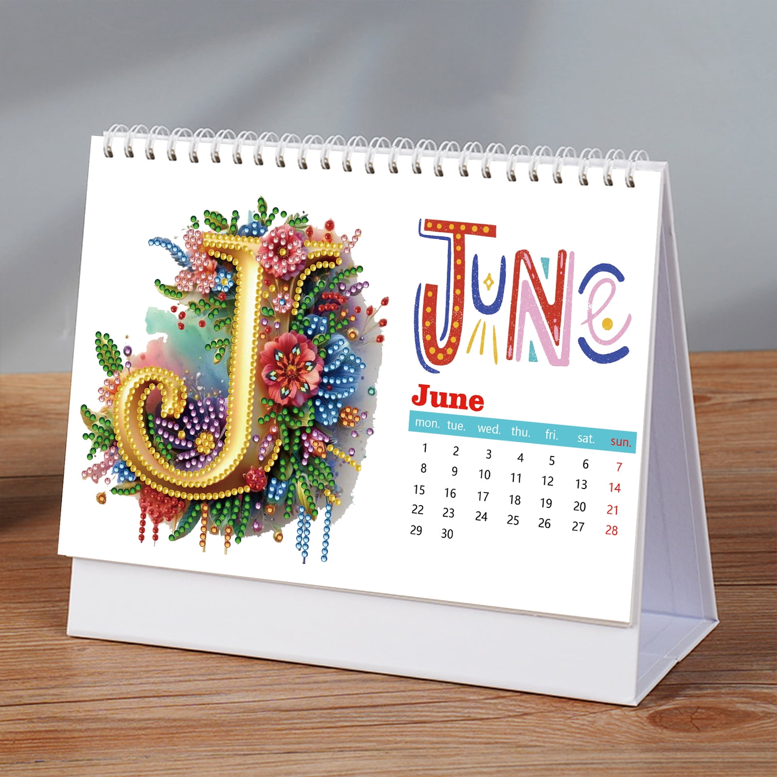 2026 Desktop Calendar Desk Calendar Painting Calendar Standing Calendar for Home Office