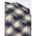 thumbnail image 3 of Yarn-Dyed Long Sleeve Flannel Shirt, S, EcruBlue, 3 of 3