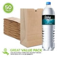 thumbnail image 2 of Stock Your Home 4 lb Kraft Brown Paper Lunch Bags (50 Count) – Bulk Disposable Lunch Sacks, Small Blank Bags for Snacks, Sandwiches, Grocery Food, and Arts & Crafts Projects, 2 of 7