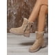 thumbnail image 2 of Botas de invierno de mujer de moda de tubo medio con forro polar y algodón grueso y cálido con piel, 2 of 6