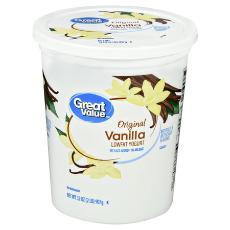 Great Value Low Fat Vanilla Yogurt, 32 oz - Walmart.com