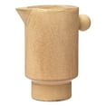 thumbnail image 5 of Creative Co-Op Modern Small Stoneware Pitcher or Vase, Putty Brown, 5 of 6