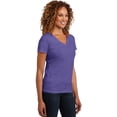 thumbnail image 4 of District Made Women's Short Sleeve Poly-Cotton V-Neck T Shirt - DM1190L, 4 of 4