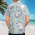 thumbnail image 6 of High Quality Hawaiian Shirts for Men Short Sleeve Aloha Beach Shirt Floral Summer Casual Button Down Shirts Blouses L6O6BF, 6 of 7