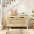 thumbnail image 2 of Versatile Wooden Storage Chest Bench with Safety Hinge for Living Room & Bedroom, 2 of 8