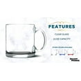 thumbnail image 2 of Libbey Clear Glass Coffee Mugs 13 oz. Set of 10, Bulk Pack - Perfect for Coffee, Tea, Espresso, Hot Cocoa, Other Beverages - Black, 2 of 5