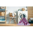 thumbnail image 2 of Ahgly Company Machine Washable Indoor Round Transitional Medium Violet Red Pink Area Rugs, 3' Round, 2 of 7