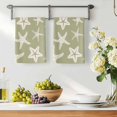 thumbnail image 3 of Sage Green Starfish Coastal Kitchen Towels Set of 4, Nautical Summer Ocean Abstract Art Absorbent Dish Towels for Kitchen, Microfiber Hand Towel, Quick Drying Tea Towel for Cleaning Dishcloths, 3 of 7