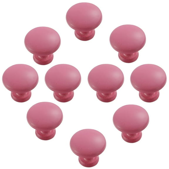 HDJNal 10Pcs Pink Cabinet Knobs, Aluminum Alloy Kitchen Cabinet Drawer Dresser Cupboard Bathroom Pulls Handles Hardware for Cabinet, Drawer,Wardrobe and Closets