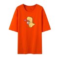 thumbnail image 2 of Moda mujer casual manga corta cuello redondo impreso tops sueltos blusa Pompotops hkajfhjk464971, 2 of 4