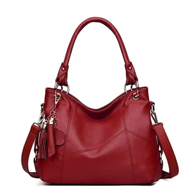 LHSHID Leather Handbags Vintage Designer Crossbody Bag Women Totes Shoulder Bags for women Top-handle Bags sac bolsa feminina