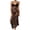 Black, variant on Satin Pajamas for Women Women's Floral Lace Long Nightgown Spaghetti Strap Backless Sheer Camisole Sleep Dress Black XL