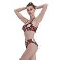 thumbnail image 5 of Xecao Winter Holiday Christmas for Two-Piece Swimsuit for Women - a sporty, high-waisted bathing suit perfect for the beach, parties, or surfing adventures, 5 of 8
