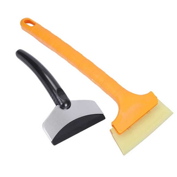 Pavodes 2pcs Stainless Steel Snow Shovel Ice Scraper Removal Snow Brush for Car Windscreen Cleaning Tool