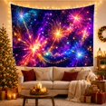 thumbnail image 3 of Cosmic Fireworks in Deep Space with Nebula Wisps, Dramatic Celestial for Astronomy Fans, Vibrant Night Sky Wall Art, Christmas Gift Tapestry Wall Hanging for Bedroom and Dorm Room, 3 of 7