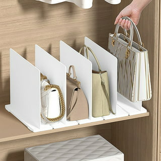 KOFABID Clear Purse Organizer Handbag Storage Organizer Adjustable Acrylic  Shelf Dividers for Closet Cabinet, Reusable Shopping Paper Bag Organizer  Holder (3 Dividers) - Yahoo Shopping