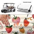 thumbnail image 6 of chaqlin Strawberry Pattern Golf Cart Seat Cover Non-slip, 4 Pockets, Suitable for Golf Carts, Fit for Club Car, 6 of 8
