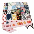 thumbnail image 5 of Bufanda de seda larga versátil, pajarita con estampado de letras, diadema floral, correa para bolso, pañuelo pequeño, accesorio, regalo de moda, 5 of 5