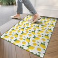 thumbnail image 4 of Yellow Lemon Fruit Slices White Pattern Door Rugs,Washable Non Slip Door Mats Indoor,Decorative Door Mats,Entry Mat Indoor for Entrance,Bedroom,Kitchen,Bathroom,17"x30", 4 of 6