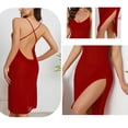 thumbnail image 5 of HBGVBA Nightgown for Women,Sleeveless Sleep Dress,Solid Sheer Mesh Soft Lingerie Nightwear, 5 of 5