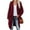 Wine Red, variant on Womens Open Front Cardigan Batwing Sleeve Oversized Sweater Coat