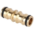 thumbnail image 3 of Brass Hose Tap Connector Copper Brass Hose Tap Connector Threaded Garden Water Pipe Adaptor Fitting, 3 of 8