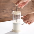 thumbnail image 2 of Portable French Press with Manual Milk Frother, for Coffee, Milk Tea & Lattes, Thickened Glass with Measuring Lines, Reinforced Filter Spring (Breast pump + cup brush), 2 of 10