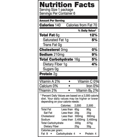 Doritos nutrition facts small bag