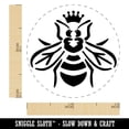 thumbnail image 2 of Queen Bee with Crown Honey Hive Self-Inking Rubber Stamp Ink Stamper - Blue Ink - Mini 1/2 Inch, 2 of 7