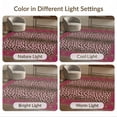 thumbnail image 7 of ODIKA Pink Leopard Print Rectangular Interlocking Border Framework Foldable Easy Care for King Size Bedroom, Master Suite, Under Bed, 7 of 7
