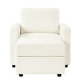 thumbnail image 5 of Corduroy Chaise for Living Room | High - Comfort Experience for Various Activities | Corduroy Fabric and Sturdy Frame | Adjustable Back for Customized Comfort, 5 of 6