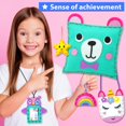 thumbnail image 4 of SHIBA-My First Sewing Kit for Kids Age 5 6 7 8 9 10 11 12 Beginner Art & Craft, Includes 6 Easy Projects Dolls and Pillows, Instruction & Plush Felt Materials for Learn to Sew, Embroidery Skills, 4 of 4
