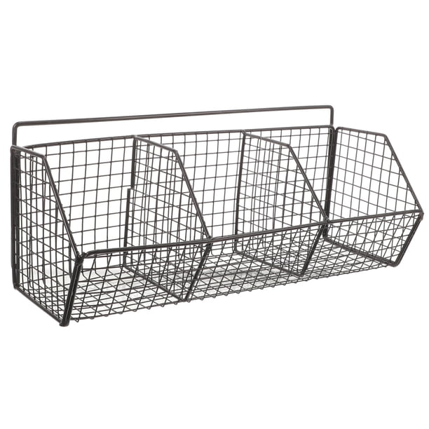 FENGGUIQU Estante Metálico Negro Para Pared Cocina Con Para Separar Verduras Y De Espacio