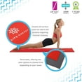 thumbnail image 2 of Life Energy 6mm thick, Reversible Yoga Mat with Carry Strap - Ruby, 2 of 7