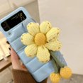 thumbnail image 2 of Puffer Down Jacket Anti-drop Leather Silicone Phone Case Compatible With Samsung Galaxy Z Filp3 With Wrist Strap, 2 of 3