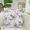 thumbnail image 2 of MKHERT Palm Leaves Flamingos Pillow Covers Pillowcase Throw Pillows 18x18 inch, 2 of 2