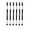 Black, variant on 1PC Beauty Makeup Wood Handle Eyebrow Brush and Comb Double Ended Design for Brows