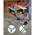 thumbnail image 6 of KFFKFF Mobile Table Saw Stand, Supports up to 350 lbs, Collapsible Table Saw Station with 8-Inch Rubber Tires, Robust Build, Convenient Storage, Compatible with Various Table Saw Brands, 6 of 9