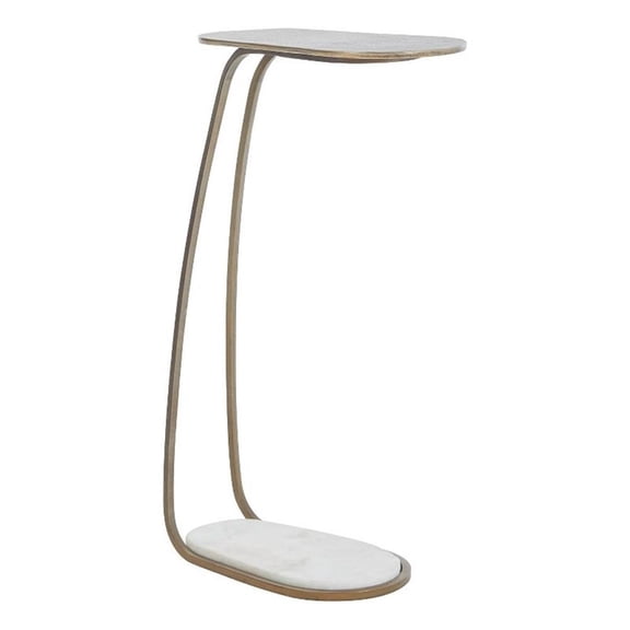 Balam Indoor Aluminum Table Antique Brass