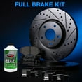 thumbnail image 4 of Power Sport Front Brakes and Rotors Kit |Front Brake Pads| Brake Rotors and Pads| Heavy Duty Brake Pads and Rotors| Hardware Kit BBC1.54014.44, 4 of 6