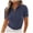 Navy, variant on Womens Summer Tops Work Shirts Women Construction Thanksgiving Scrub Tops Women Tee Long Sleeve Sleeveless Denim Shirt Fit Short Warm Hiking Shirt Tunic Tees Casual Blouse for V Neck S