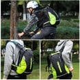 thumbnail image 4 of WEST BIKING 16L Lightweight Cycling Backpack - Waterproof, Reflective, Multi-Color Options for Outdoor, Travel & Biking - Ergonomic Design with Airflow System, Black-Green, 4 of 6