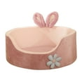 thumbnail image 3 of Sofá cama para perros casa calmante para gatos de interior acogedor gamuza suave repetición cama cálida para perros y gatos cojín para mascotas para g M, 3 of 8