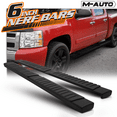 thumbnail image 2 of M-AUTO For 2007-2019 Chevrolet Silverado/GMC Sierra 1500 2500HD 3500HD Double Cab Extended Cab Black Side Step Nerf Bar Running Boards, 2 of 9