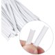 thumbnail image 2 of 50 cables de plástico lavables para tiras de nariz con alambre de metal interior doble para insertar máscara, costura hecha a mano, piezas de puente de nariz plana, lazos giratorios, accesorios y, 2 of 8