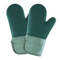 thumbnail image 1 of Un par de guantes para horno, guantes de silicona y algodón, guantes aislantes de panal, 1 of 5