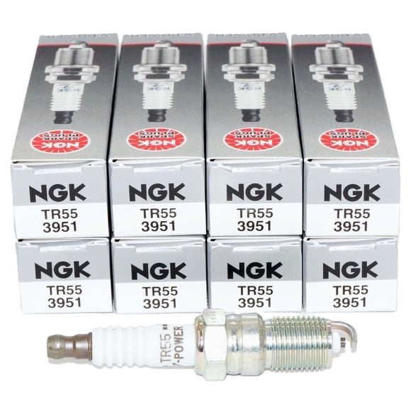 NGK 8 Pack of Genuine OEM (3951) Spark Plugs # TR55-8PK
